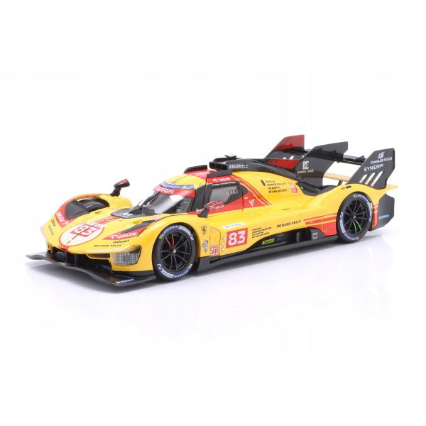 Bburago 1:24 Ferrari Racing - 499P LMH giallo nr.83 - 24h Le Mans Livery 2024