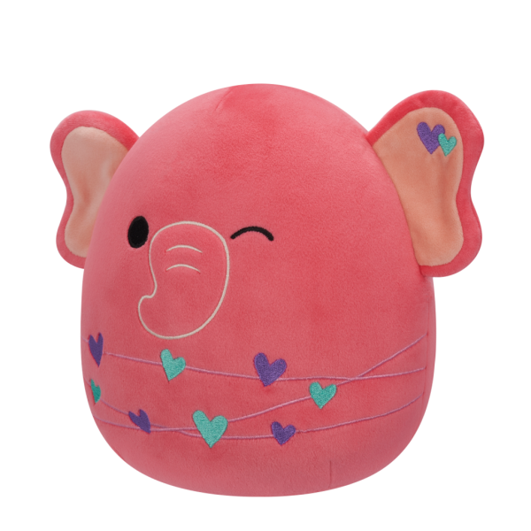 SQUISHMALLOWS Růžový slon – Kyla, 13 cm