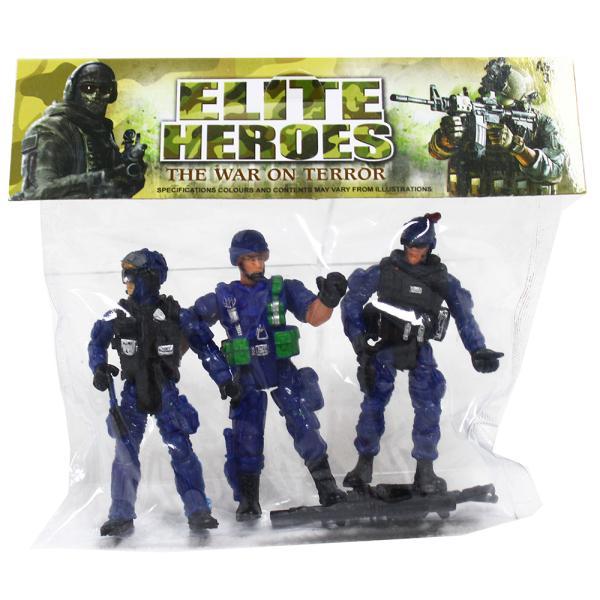 Akční figurky vojáků 3 ks série 4
