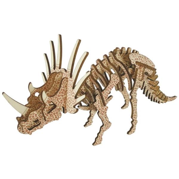 Woodcraft Dřevěné 3D puzzle Triceratops