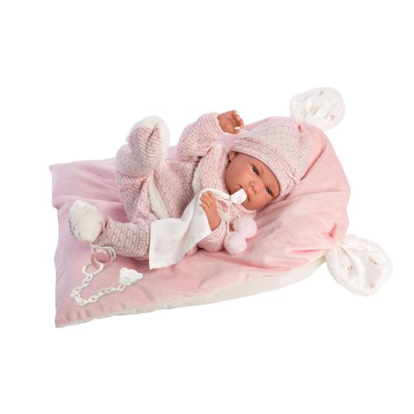 Llorens 73860 NEW BORN HOLČIČKA - realistická panenka miminko s celovinylová tělem - 40cm (obrázek 3)