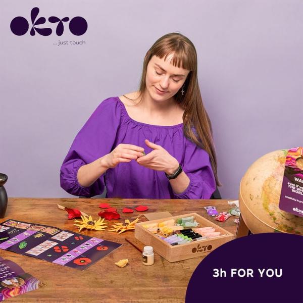 OKTO modelovací set v dreveném rámu 21 x 21 cm Sloboda