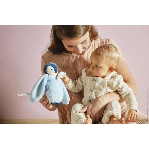 Kaloo Complices Plyšový tučňák s plienkou modrý 20 cm