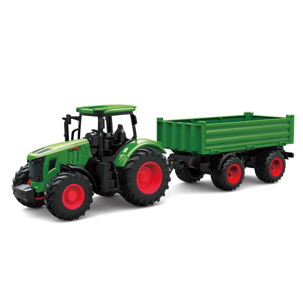 Traktor s přívěsem volná kola 42 cm