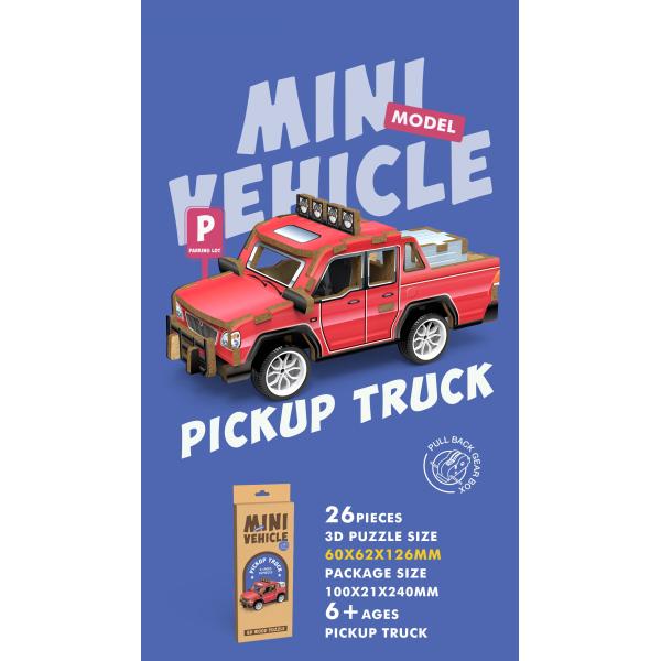 3D puzzle dřevěné – Pickup 13 cm