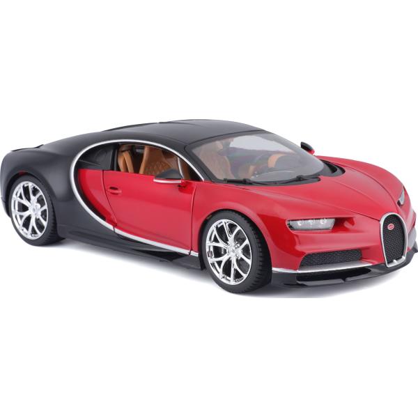 Bburago 1:18 Plus Bugatti Chiron black / red (obrázek 5)