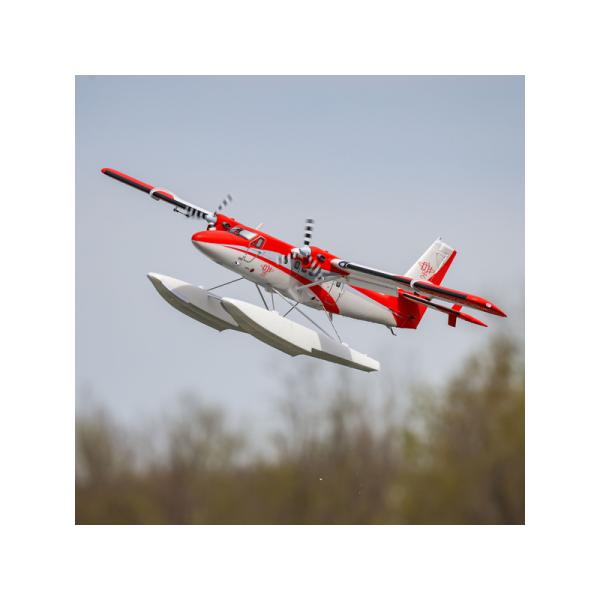 E-flite DHC-6 Twin Otter 1.4m AS3X+ SAFE Select BNF Basic, plováky (obrázek 4)
