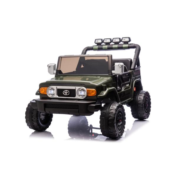 Elektrické autíčko Toyota FJ Cruiser XXL s pohonom 4x4, licencované (Dvojmiestne), zelené,