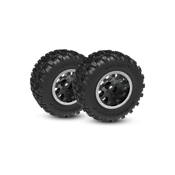 Traxxas kolo 2.1/2.6", disk černý, pneu Sledgehammer (přední) (2)