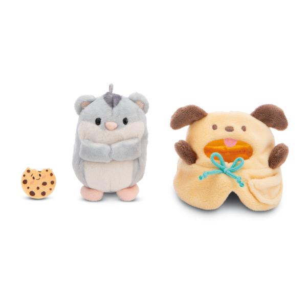 NICI plyš MyMochi Křeček Shai 8cm v kostýmu pejska a sušenkou, set dárkové balení 8,5x (obrázek 7)