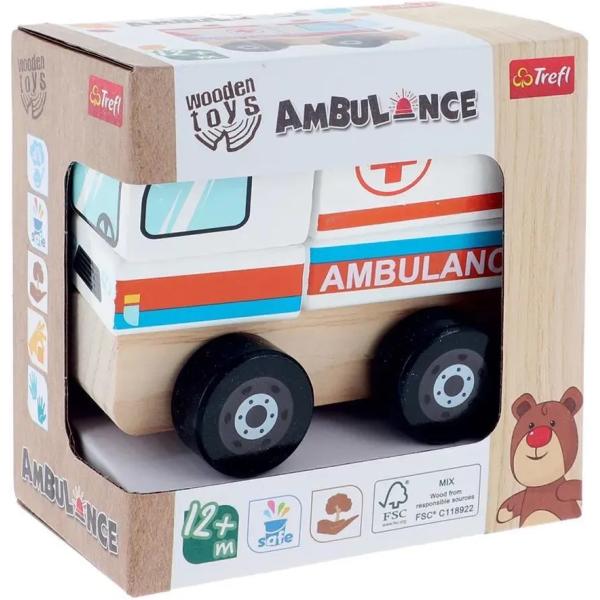 Trefl Dřevěná skládačka Ambulance