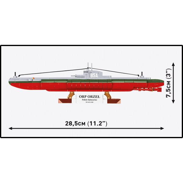 Cobi 4855 II WW Polská ponorka ORP Orzel, 1:300, 193k