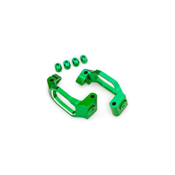 Traxxas závěs těhlice hliníkový zeleně eloxovaný (pár)