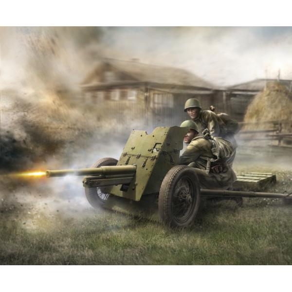 Wargames (WWII) figurky 6112 – Soviet Gun 45mm (1:72)
