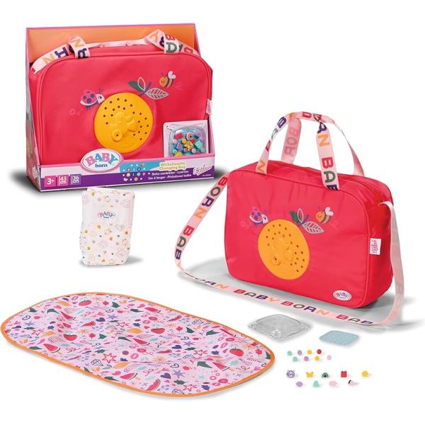 Zapf Creation BABY Born Taška na prebaľovanie s nacvakávacími ozdobami