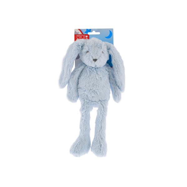 Mini Club zajíček plyšový modrý 37cm dlouhé nohy (obrázek 3)