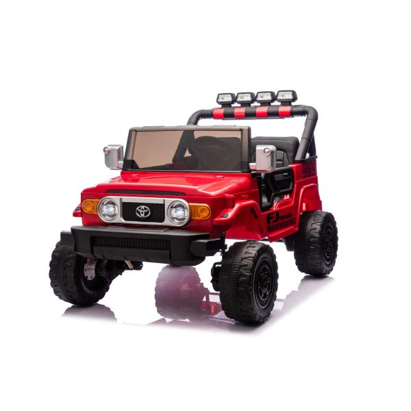 Elektrické autíčko Toyota FJ Cruiser XXL s pohonem 4x4, licencované (Dvou místné), červené (obrázek 3)