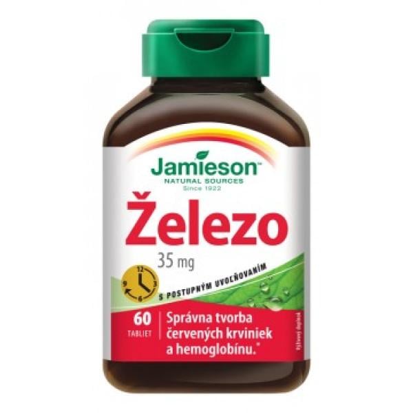 Jamieson Železo 35mg s postupným uvolňováním 60 tablet