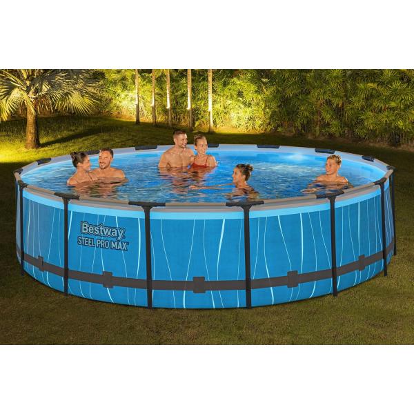 Bestway 561GD Bazén s Kovovou Konstrukcí Steel Pro Max, 457x107cm s příslušenstvím (obrázek 4)