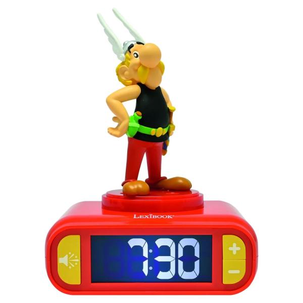 Budík s nočným 3D svetlom - Asterix