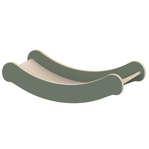 Flexa Dřevěná balanční deska pro děti tmavozelená Play