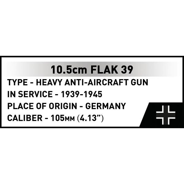 Cobi Protiletadlové dělo 10.5 cm Flak 39, 1:35 (obrázek 9)