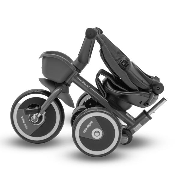 Dětská Tříkolka Baby Mix 5v1 RELAX 365° šedá