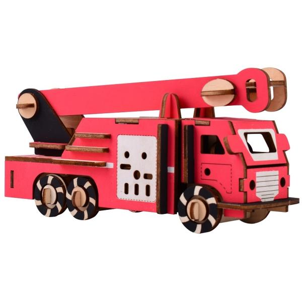 Woodcraft Dřevěné 3D puzzle Hasičské auto