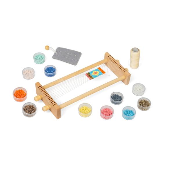 Bigjigs Toys Tkalcovský stav na korálky (obrázek 3)