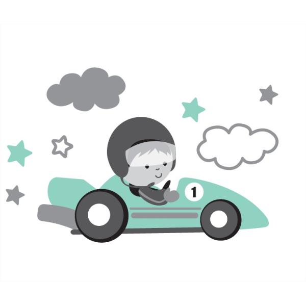 Dětský nočník „Racer“, Grey/Mint