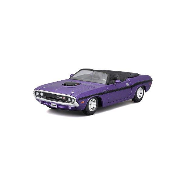 Maisto – 1970 Dodge Challenger R/T Convertible, kovový fialový, 1:24