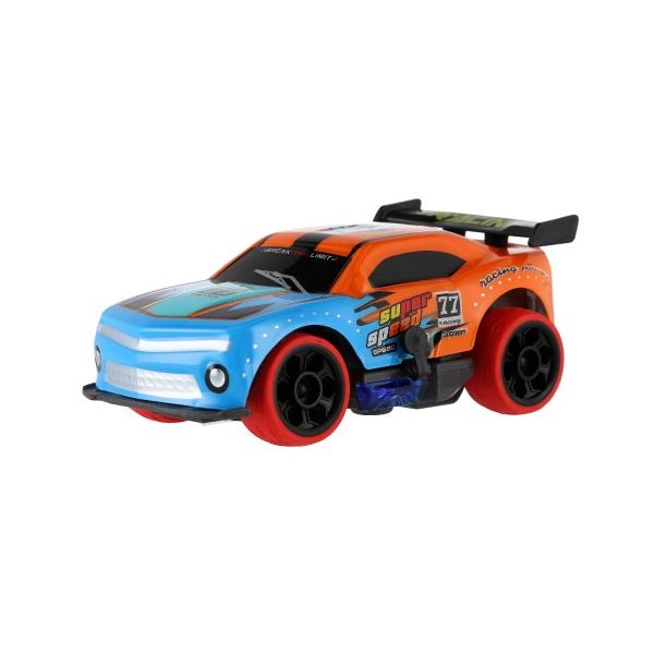 Auto RC sportovní plast 2,4 GHz 13cm na baterie oranžové