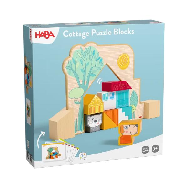Haba Předlohová hra s dřevěnými bloky Dům