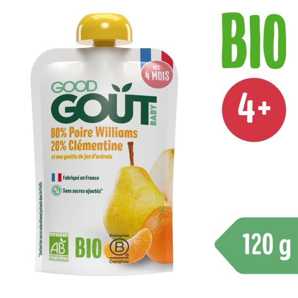 Good Gout BIO Hruška s klementinkou (120 g)