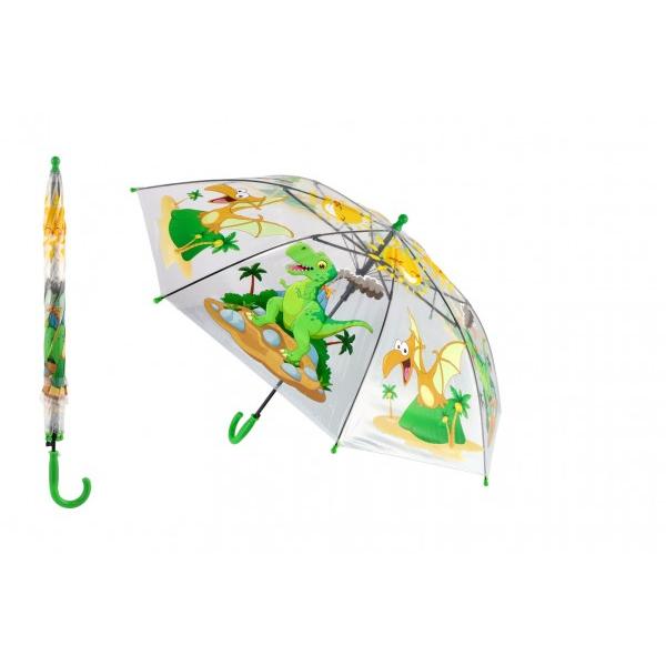 Deštník Dinosaurus plast/kov vystřelovací 64cm