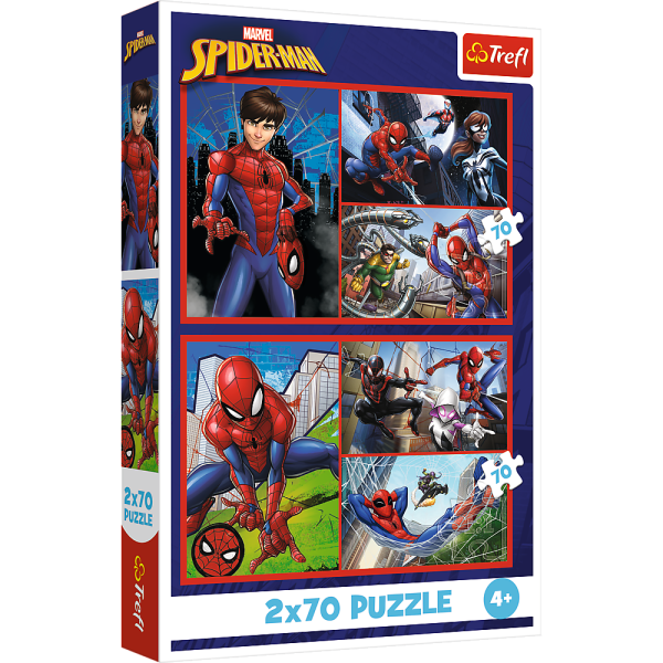 Trefl Puzzle 2x70 Spiderman / Pavoučí příběhy