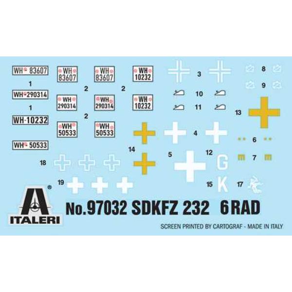 Model Kit military 97032 – Sd.Kfz. 232. 6 Rad (1:72)