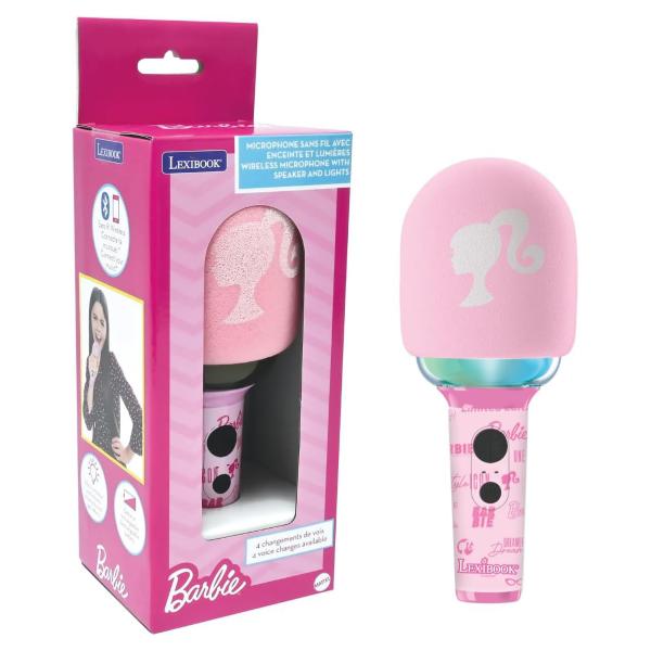 Lexibook Svítící bezdrátový karaoke mikrofon Barbie (obrázek 4)