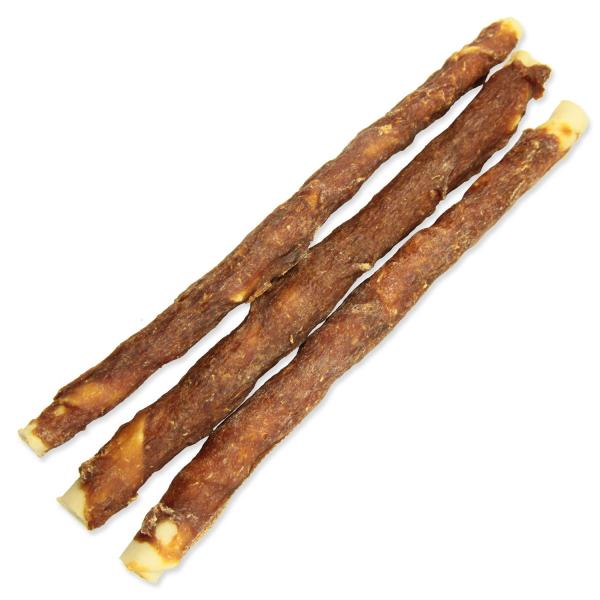 Pochoutka Rasco Premium buvolí kůže obalená kachním masem, tyčinky 3x250g