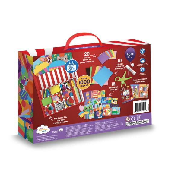 MY CREATIVE BOX® Kreativní kolážová senzorická sada Zvířátka z karnevalu