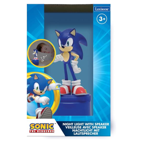 Noční světlo s reproduktorem Ježek Sonic (obrázek 5)
