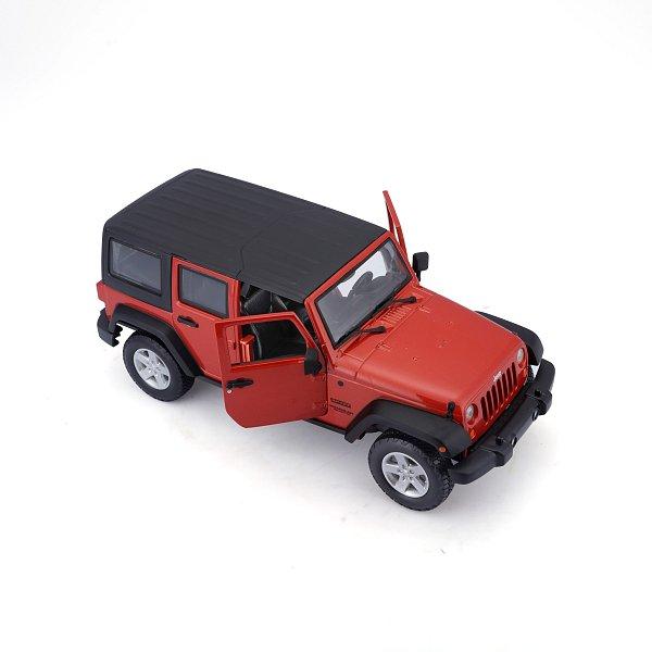 Maisto - 2015 Jeep Wrangler Unlimited, kovový oranžový, 1:24 (obrázek 3)