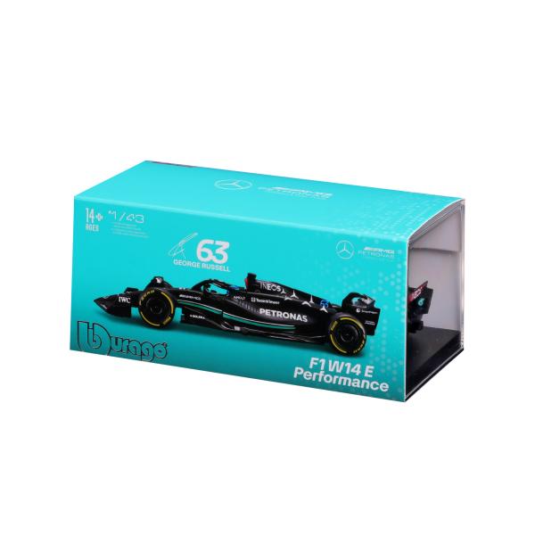 Bburago 1:43 RACE Formula F1 – Mercedes-AMG F1 W15 Performance (2024) #63 (George Russell)
