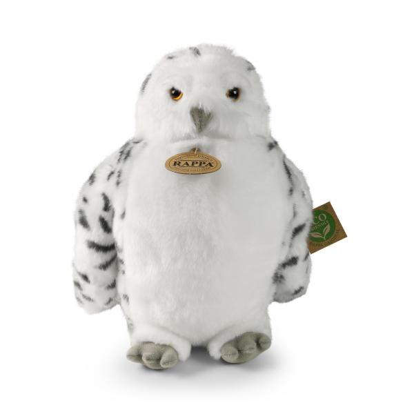 Plyšová sova/sovica snežná s otáčajúcou hlavou 28 cm ECO-FRIENDLY