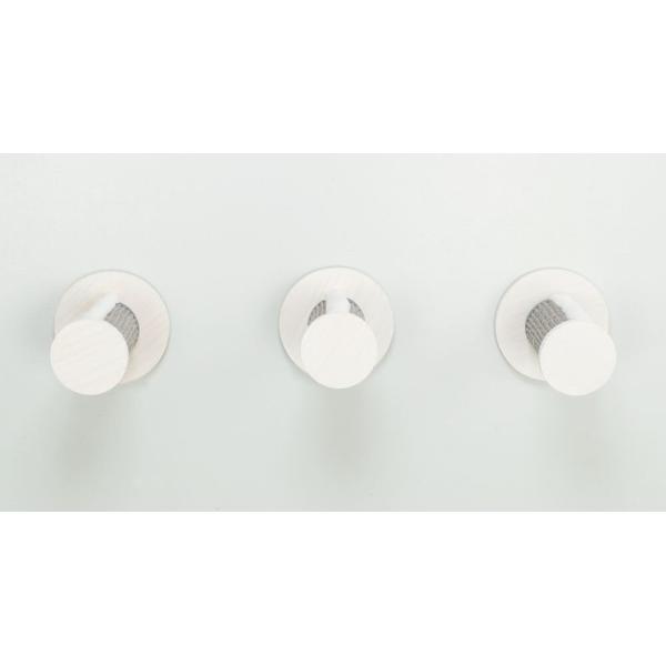 Lezecká sada na stěnu 3, 3 x kulatý schůdek se sisalem, 3 × o 18 × 22 cm, bílá/šedá