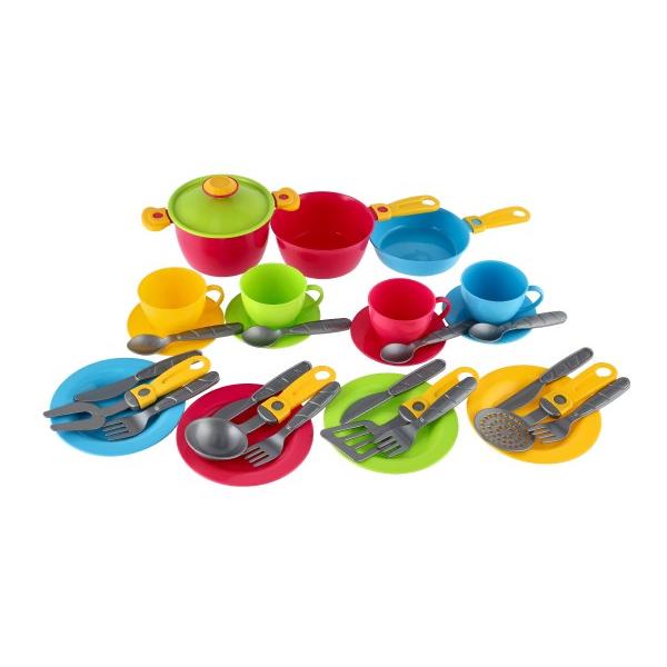 Sada nádobí s odkapávačem 2 barvy v síťce (obrázek 4)