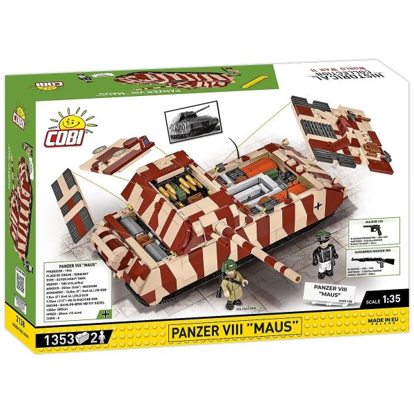 Cobi II WW Panzer VIII MAUS, 1:35, 1342 k, 2 f