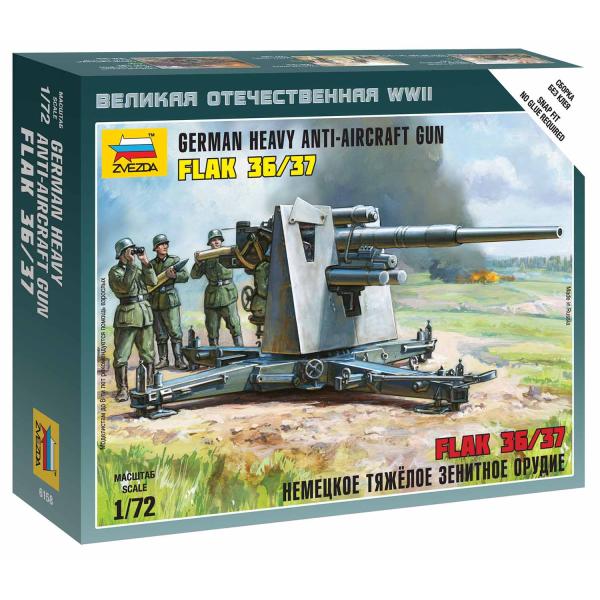 Wargames (WWII) military 6158 - German 88mm Flak 36/37 (1:72)