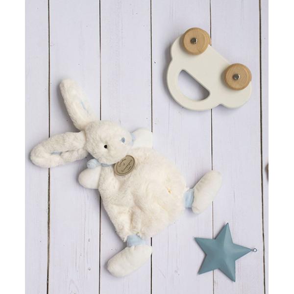 Doudou Plyšový zajíček modrý 26 cm (obrázek 3)