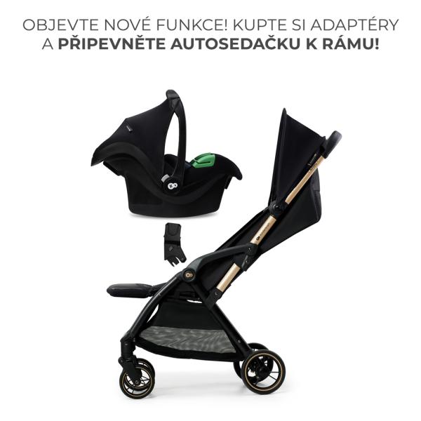 KINDERKRAFT Kočárek sportovní Apino Raven black (obrázek 8)